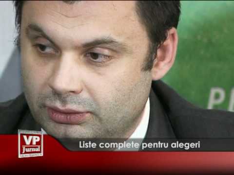 Liste complete pentru alegeri