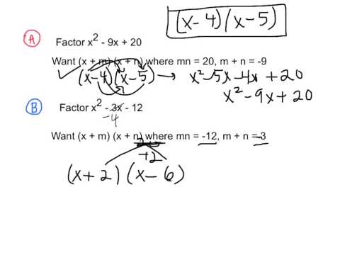 4.3, 4.4: Factoring (Algebra II)