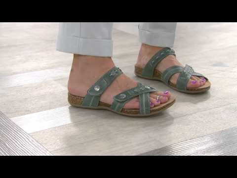 Earth Origins Leather Sandals w/ Double Strap - Tamra with Nancy Hornback