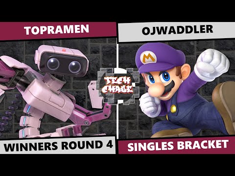 Tech Chase 12: Winners Round 4 - TopRamen (R.O.B.) Vs Ojwaddler (Mario) SSBU Singles