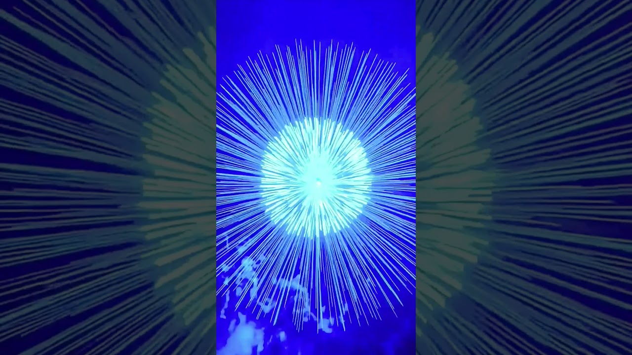 Is this blue firework beautiful? As long as you like it, that's all that matters