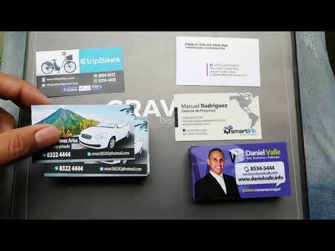 Tarjetas de presentación - Materiales