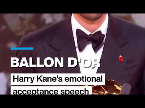 Ballon d’Or winner Harry Kane delivers emotional acceptance speech