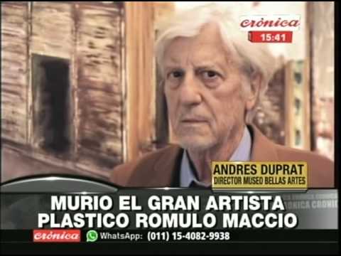 Murió el artista Rómulo Maccio