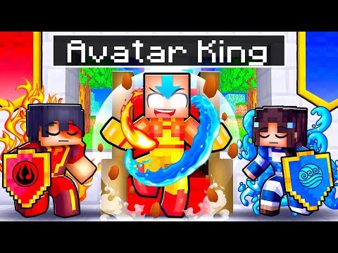 Playing as AVATAR KING in Minecraft!