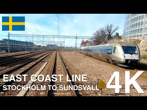 4K HYTTFILM: Ostkustbanan (Stockholm till Sundsvall)