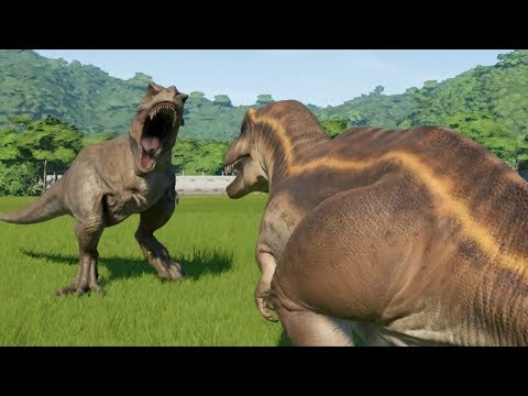 Acrocanthosaurus(Modified) VS All Carnivores - Jurassic World Evolution
