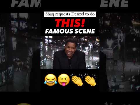 I asked Denzel Washington to act a scene from Training day