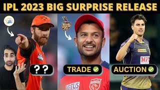 TOP 4 BIGGEST Release Players IPL 2023 | IPL 2023 Trade Window | IPL 2023 All Team Release Players