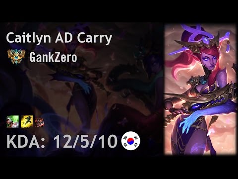 Caitlyn AD Carry vs Varus - GankZero - KR Challenger Patch 6.24