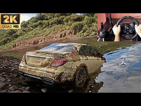 Rebuilding MERCEDES-AMG E63 S Brabus 800 (933HP) | Forza Horizon 5  Steering Wheel Gameplay