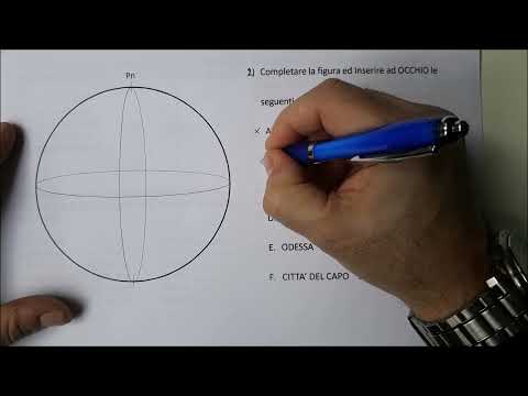 TST007 - Test di ingresso 007 - Latitudine, Longitudine, Parti della nave, Movimenti rotatori