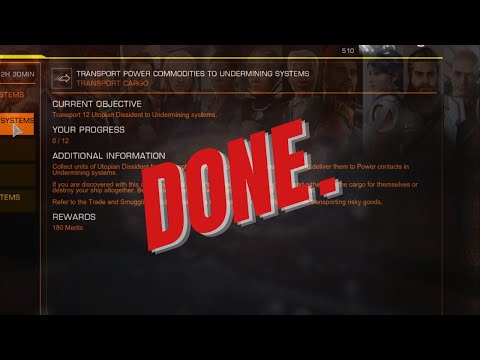 How to Complete the Power Commodities Task | Powerplay 2.0 Tutorial | Elite Dangerous