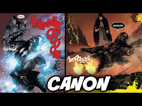 Palpatine FIGHTS Vader and Leaves Him on Mustafar CANON - Star Wars Explained (voice acted)