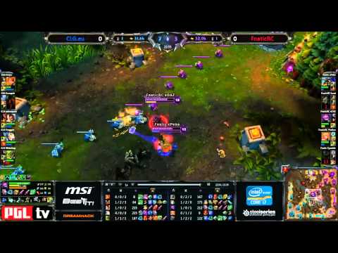DreamHack Summer 2012 - LoL - Semifinals - CLG.eu vs. FnaticRC - Game 1