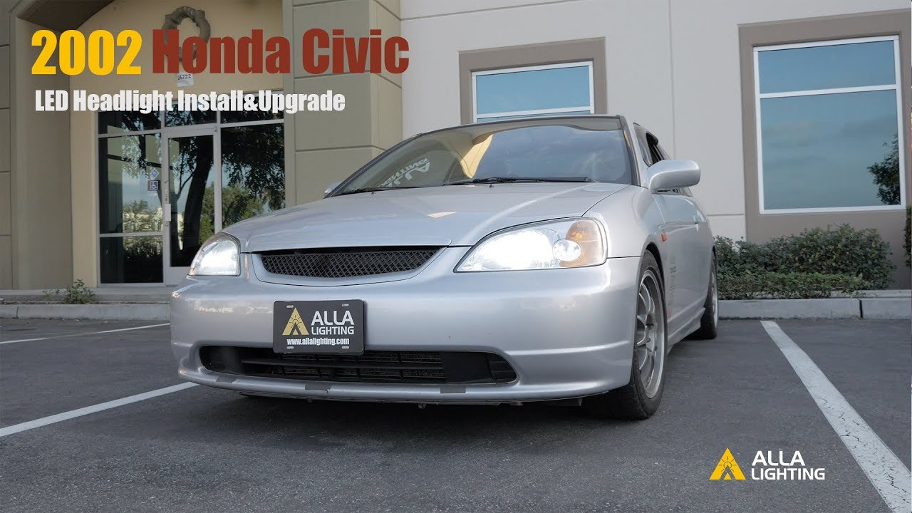 1996-2002 Honda Civic H4 LED Headlight Bulbs Upgrade & Install