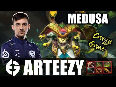 Arteezy - MEDUSA Offlane - 7.28 - Sumail Rubik Support - Dota 2 Pro Games - Full Gameplay
