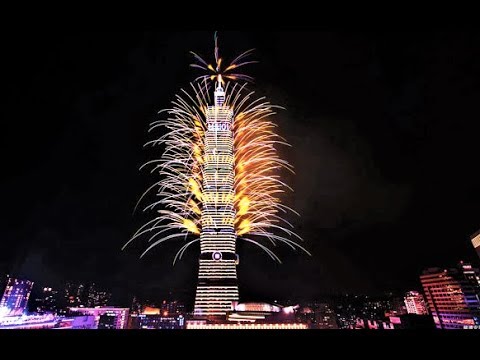 2019 TAIPEI 101 NEW YEAR FIREWORKS (FULL VERSION) 4K. TAIPEI CITY, TAIWAN