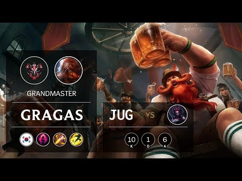 Gragas Jungle vs Elise - KR Grandmaster Patch 9.13