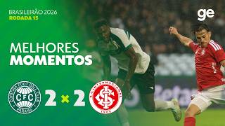 CORITIBA 2 X 2 INTERNACIONAL | MELHORES MOMENTOS | 15ª RODADA BRASILEIRÃO 2026 | ge.globo