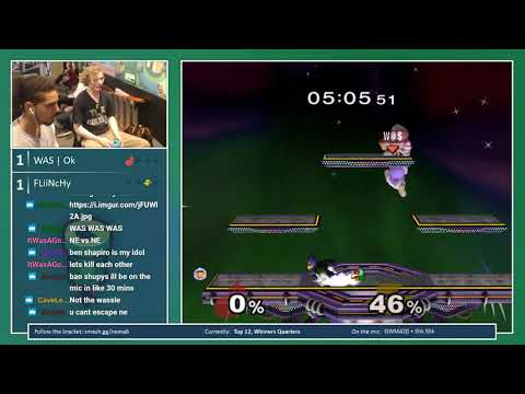 N.E. Melee Arcadian 6 - Ok (Ice Climbers) vs. FLiiNcHy (Fox) - SSBM WQF
