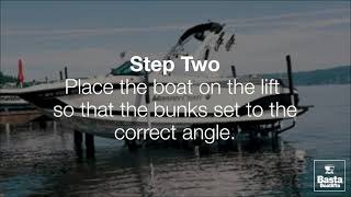 How to Adjust the Bunk Boards on a Galvanized Steel Basta Boat Lift