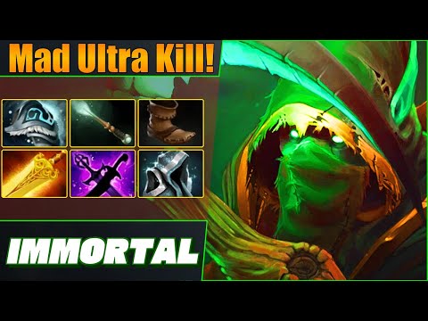 Immortal Necrophos Carry 💪 Wild Ultra Kill! Dota 2 DotaPulse Highlight Gameplay