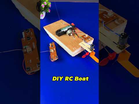 DIY RC Remote Control Boat Making | Homemade RC Boat #shorts #boat #project #diy