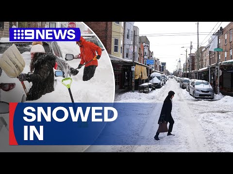 Extreme cold grips millions across America | 9 News Australia