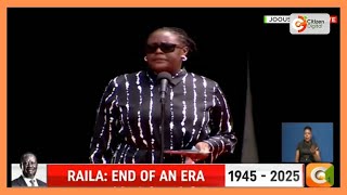 Winnie Odinga's last tributes to the late father Raila Odinga