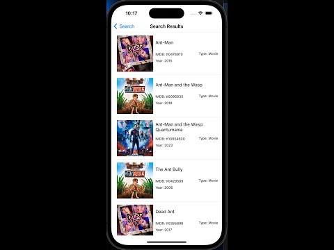 Movie Rating Review app. Swift iOS
