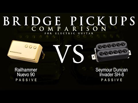 Railhammer NUEVO 90 vs Seymour Duncan INVADER SH-8 - Bridge Guitar Pickup Comparison Tone Demo