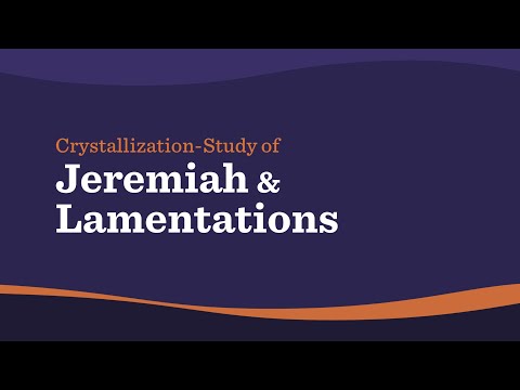 Jeremiah, the Tenderhearted Prophet of the Tenderhearted God | Jeremiah & Lamentations (1 of 12)
