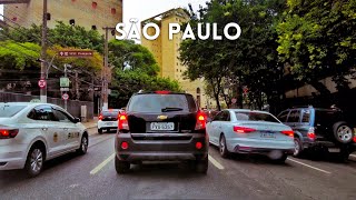 Dirigindo na região da Barra Funda e Água Branca em São Paulo