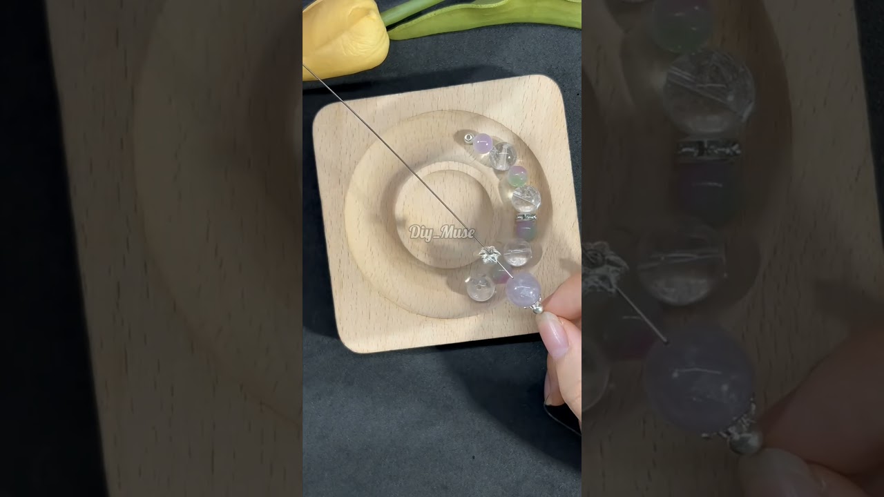 ✨Magical Aura Bracelet | DIY Healing Crystal Jewelry That Glows! #diy #jewelry #handmade #bracelet