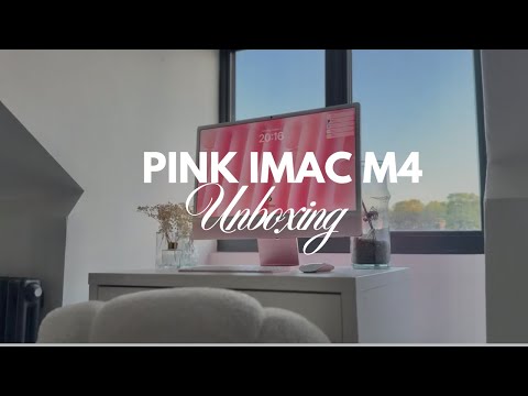 Unboxing Pink iMac M4 (2025) + IKEA Micke Dream Desk Setup✨💕 