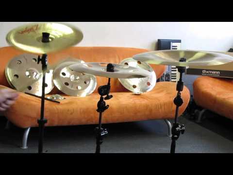 China Cymbal Comparison (Zildjian 14" China trash Zultan 16" Holey China Stagg 18" China Lion