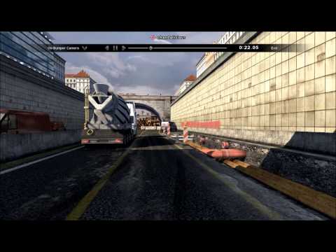 Scania Truck Driving Simulator: Dangerous Drives #19: Roadworks -   On Bumper View