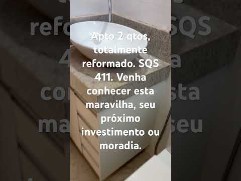 Belíssimo apt reformado de 2 qtos na SQS 411. Agende sua visita. #asasul