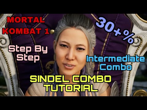 MK1 - Sindel Combo Tutorial - Intermediate Combo, 30+% - Mortal Kombat 1