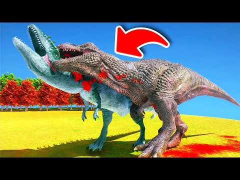 Carcharodontosaurus 1 VS 1 - hunting prey #-1 - Animal Revolt Battle Simulator