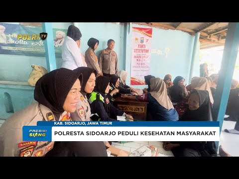 POLRESTA SIDOARJO PEDULI KESEHATAN MASYARAKAT SEMARAKKAN PERINGATAN HARI POLWAN KE-77