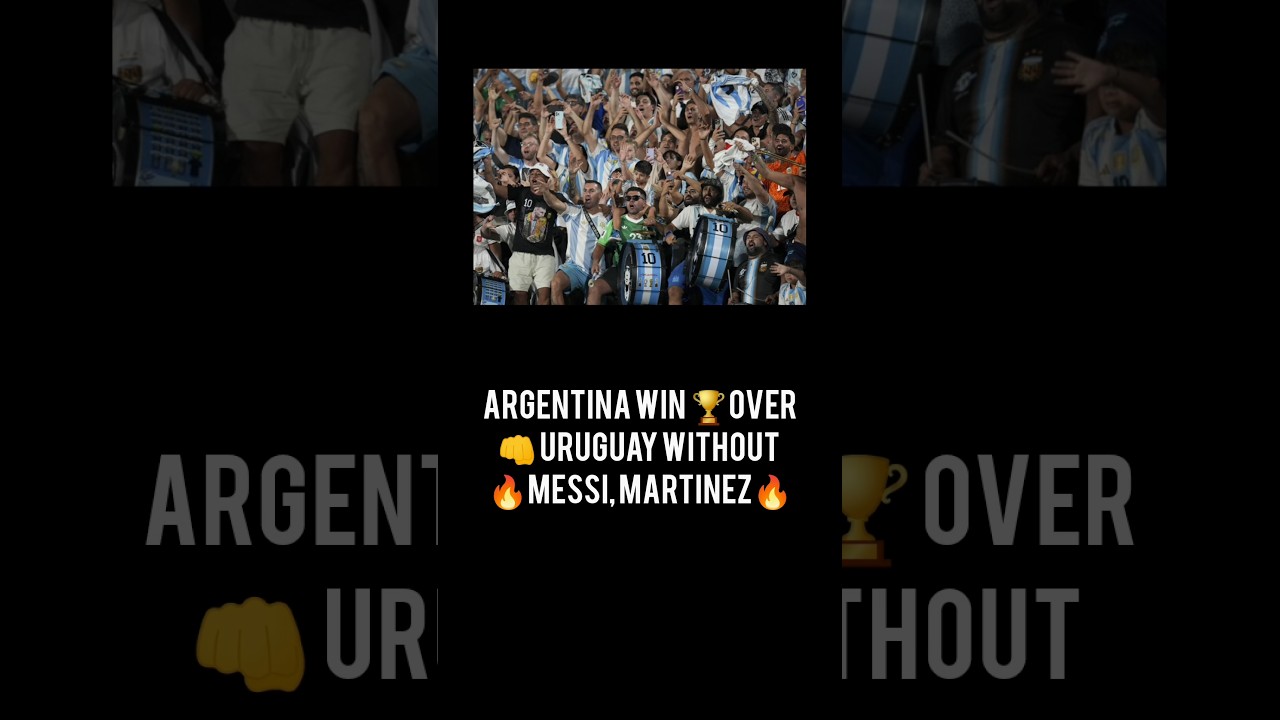 Scaloni pleased with Argentina depth after win over Uruguay without Messi, Martinez #new #trending