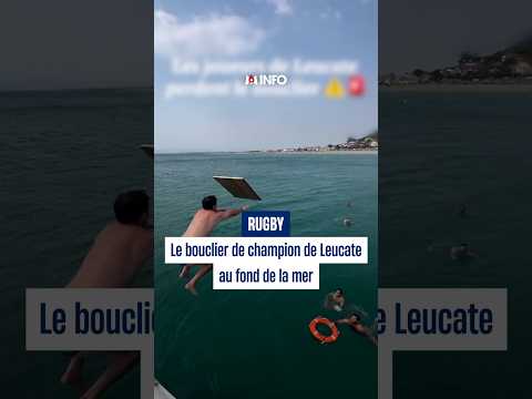 Le bouclier de champion de Leucate au fond de la mer