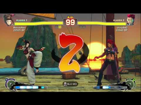 shinji840 [Viper] vs WeirdoNeo [Juri] SSF4 Ranked Matches - Xbox Live - TRUE-HD