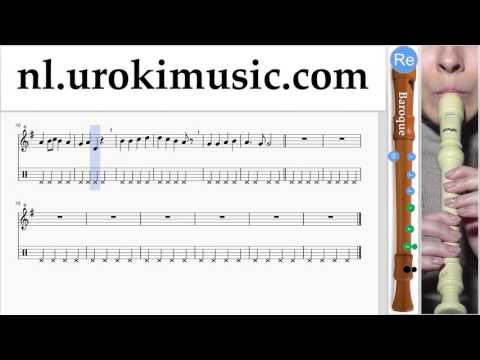 Blokfluitles (B.) Beethoven - Ode to Joy Muzieknoten Cursus Deel#2 um-b374