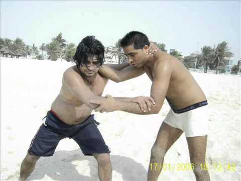 surjit khan in SHARJHA beach