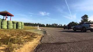 LeMons CMP South Fall 2015 - Sunday Morning Subaru Catches Air