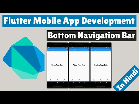 Flutter Mobile App Development Bottom Navigation Bar