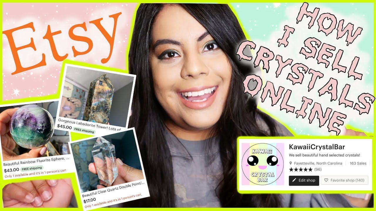 How I Sell Crystals Online | ETSY SHOP | Etsy Tips & Tricks | Kawaii Crystal Bar |